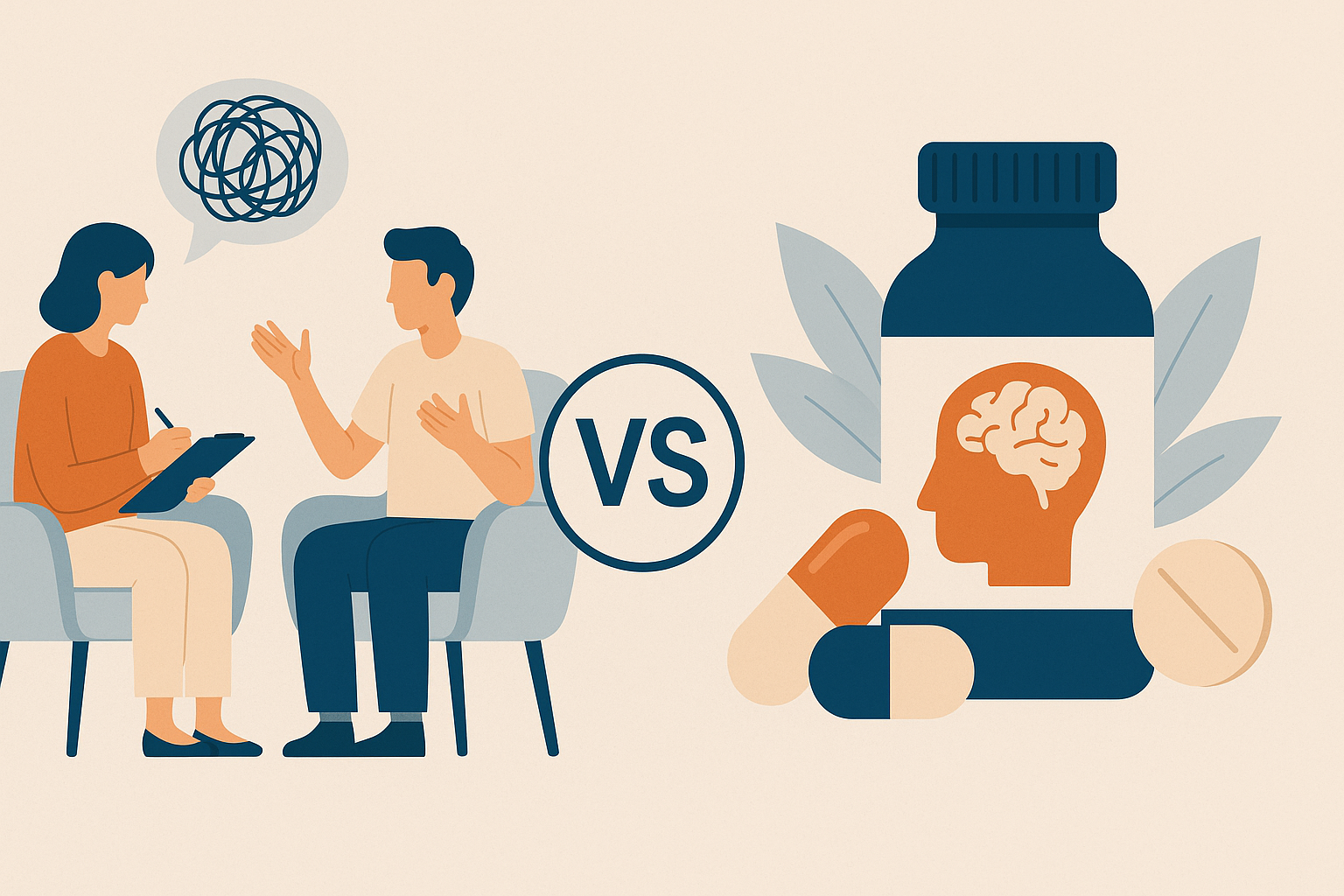 Terapia psiquiátrica ou tratamento medicamentoso: qual é melhor para você?