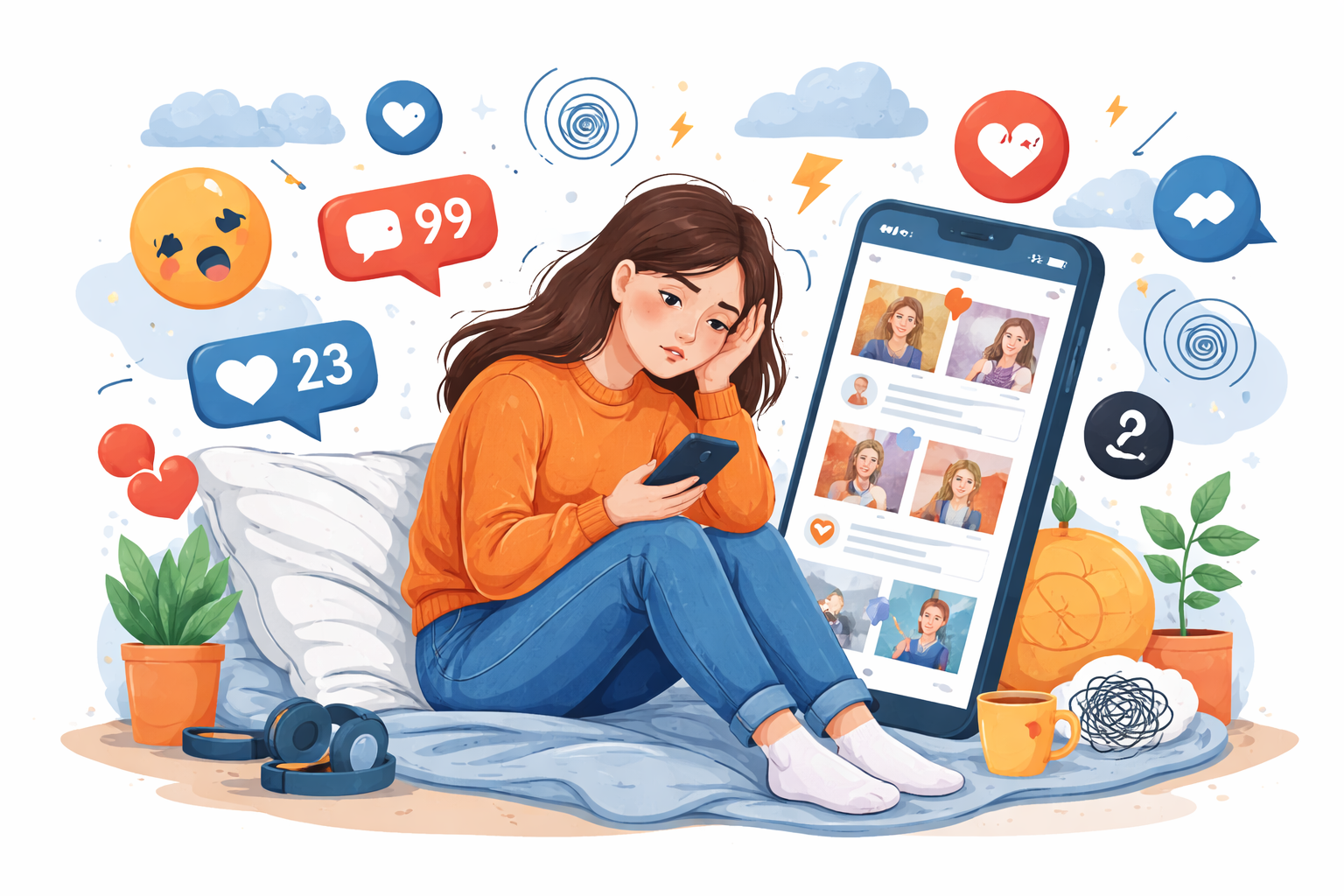 Redes sociais e seus impactos na saúde mental – Por que precisamos estar atentos 